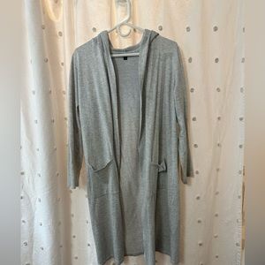 Grey long, lightweight cardigan, women’s, small